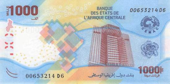 Central  African States p701a 1000 Francs 2020